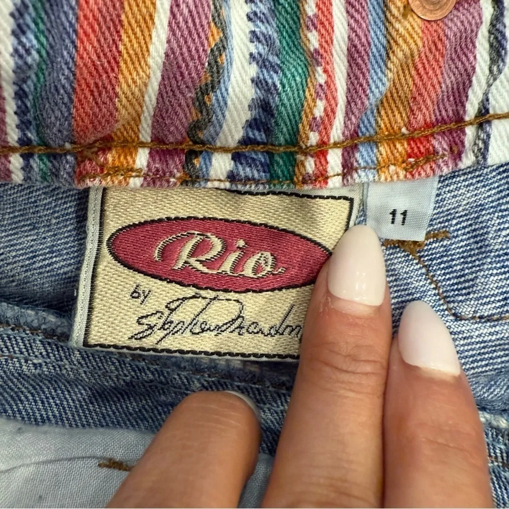 Rio by Stephen Mardon- Vintage High Waist Button Fly Denim Shorts- Size 11